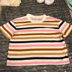 Madewell Tshirt multicolor stripes